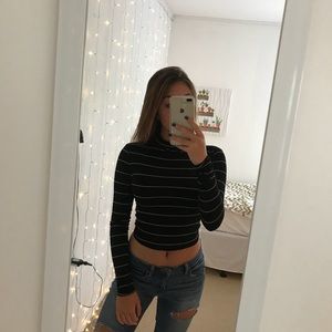 striped crop top